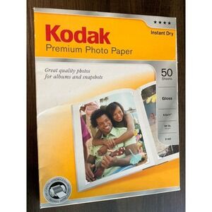 Kodak Photo Paper Unisex OS White NEW Glossy 50 Sheets 8.5x11 Inkjet Premium